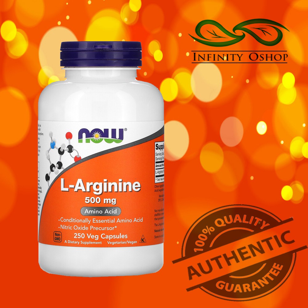 Now Foods LArginine, 500 mg, 250 Capsules Shopee Philippines