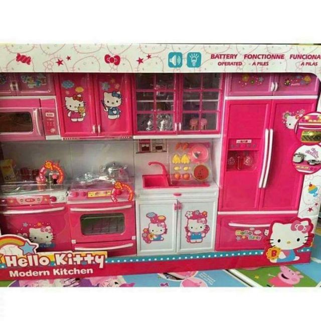 modern kitchen set hello kitty