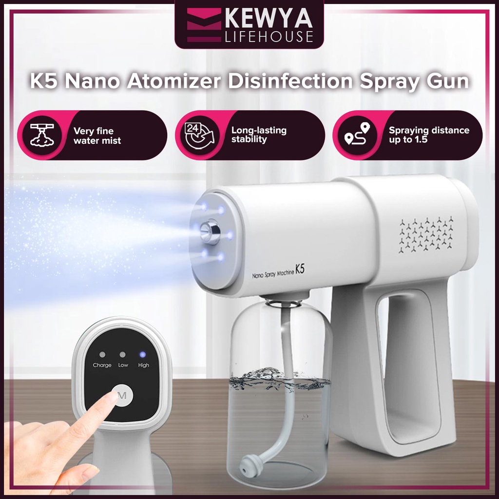 Kewya Original Nano Spray Gun Disinfectant Spray Gun Machine K5 Alcohol