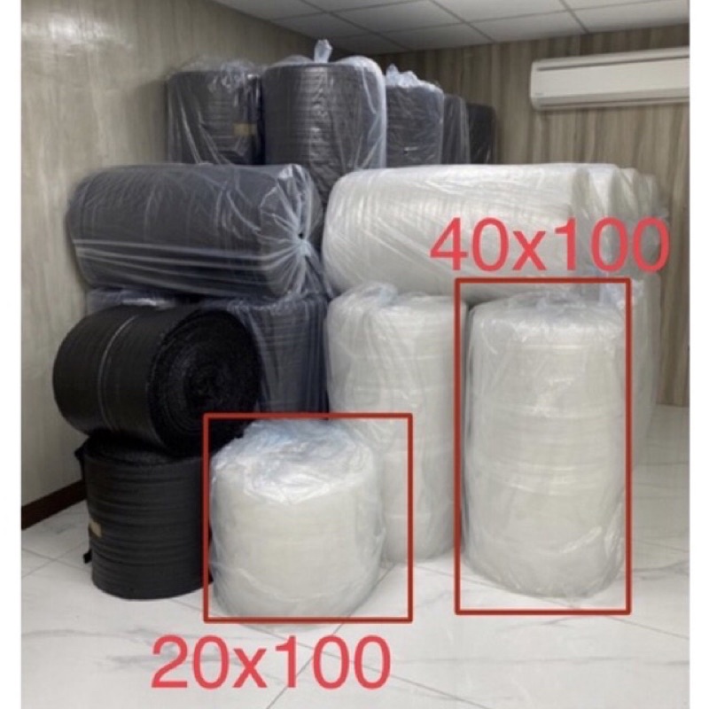 THICK BUBBLE WRAP PER ROLL 40inx100M BIG CLEAR BUBBLEWRAP AND BLACK