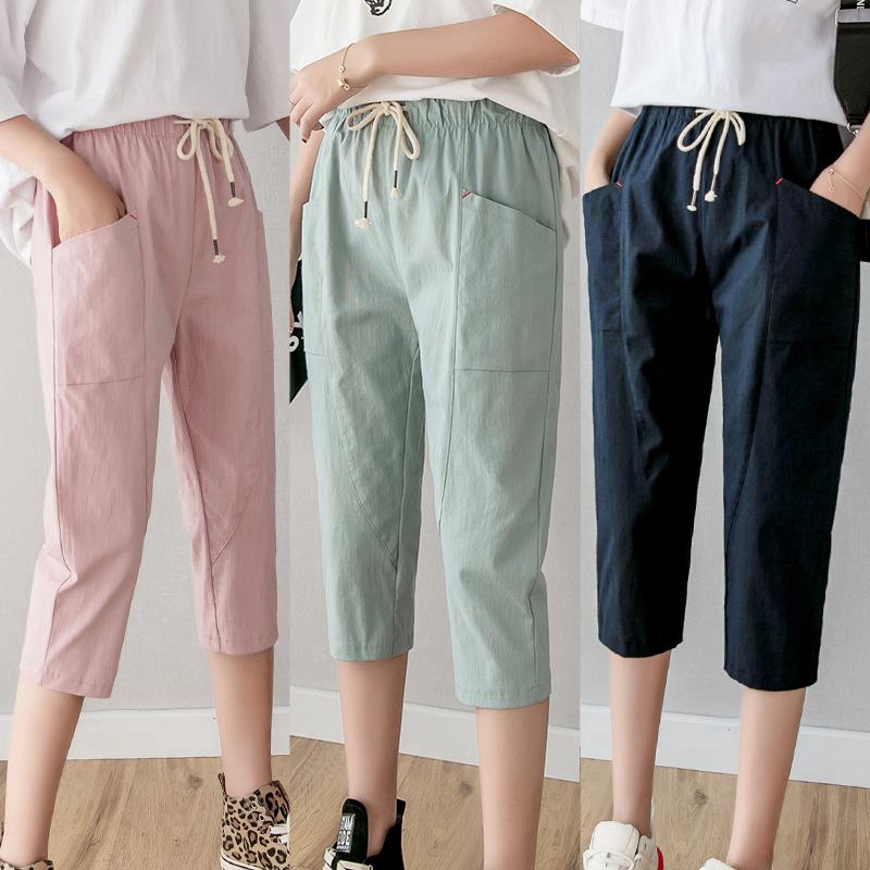 linen capri trousers