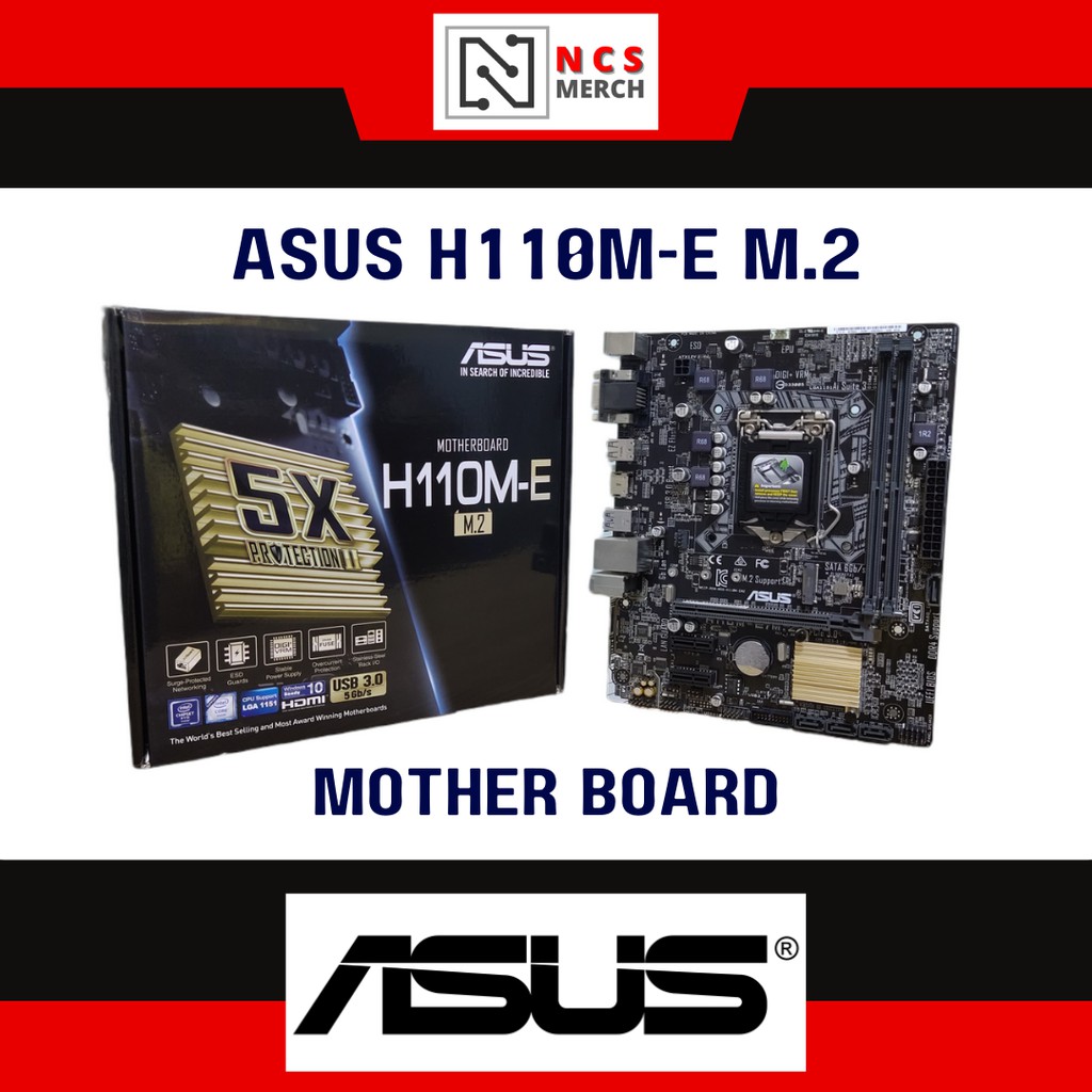 Asus H110ME M.2 LGA1151 DDR4 Motherboard (FREE SHIPPING) Shopee