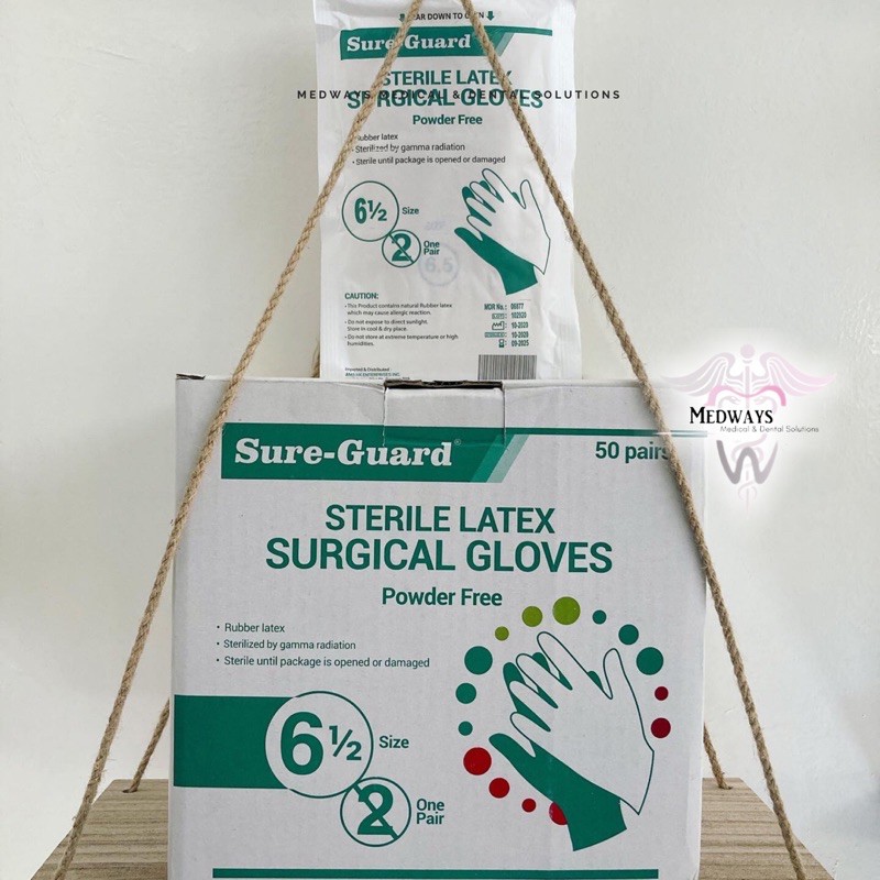 SUREGUARD Sterile Surgical Gloves Shopee Philippines