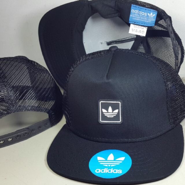 Adidas black SnapBack cap | Shopee 