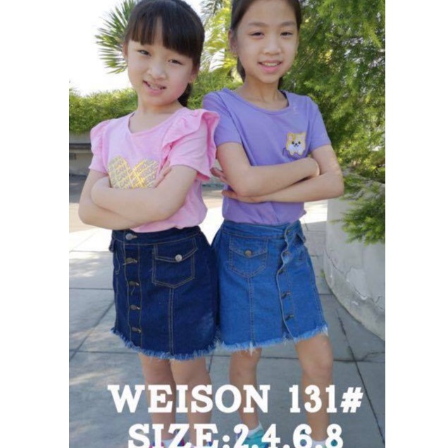 maong skirt for kids