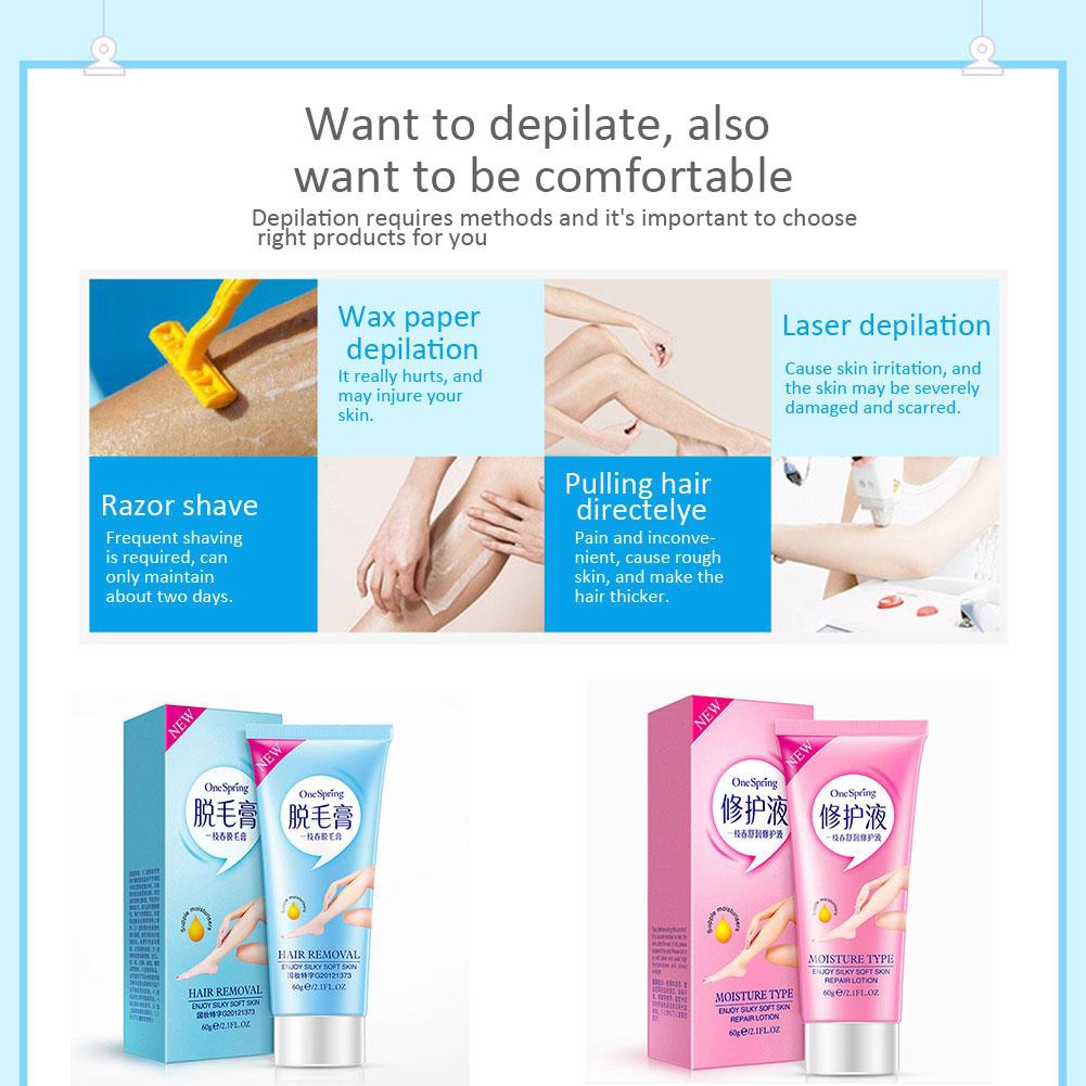 60g Natural Hair Removal Cream Depilatory Cream For Armpit