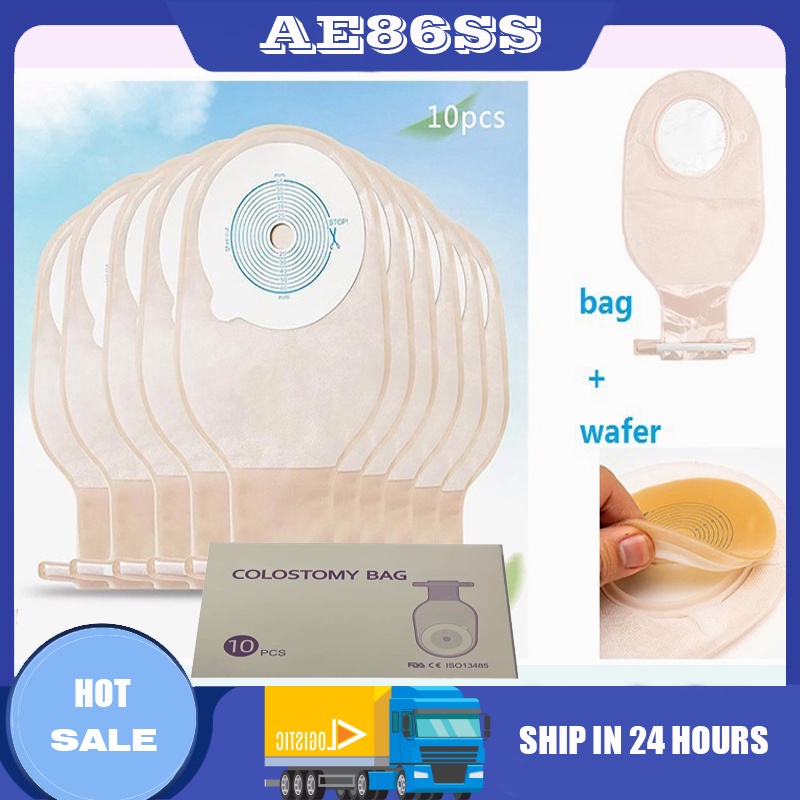 10PC/box ostomy bag 60mm singlesided nonwoven medical ostomy bag