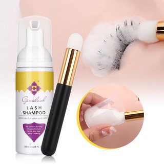 Genielash 50ml Lash Shampoo for Cleaning Eyelash Extensions No Irritation Eyelash Foaming Cleanser for Lash Lift