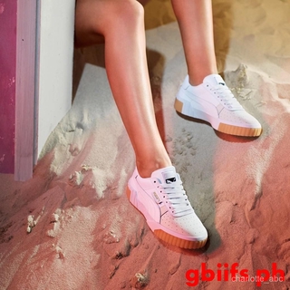 puma cali pink and white