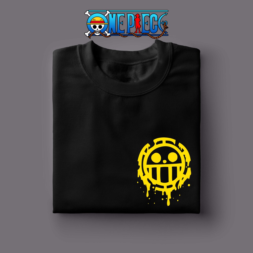 ONE PIECE SHIRT TRAFALGAR POCKET SIZE  LOGO  Shopee  