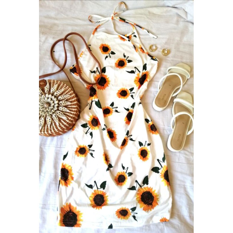 shein sunflower dress