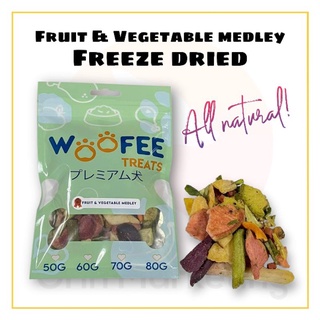 Fruits and Vegetables medley Freeze dried for dogs cats and small pets