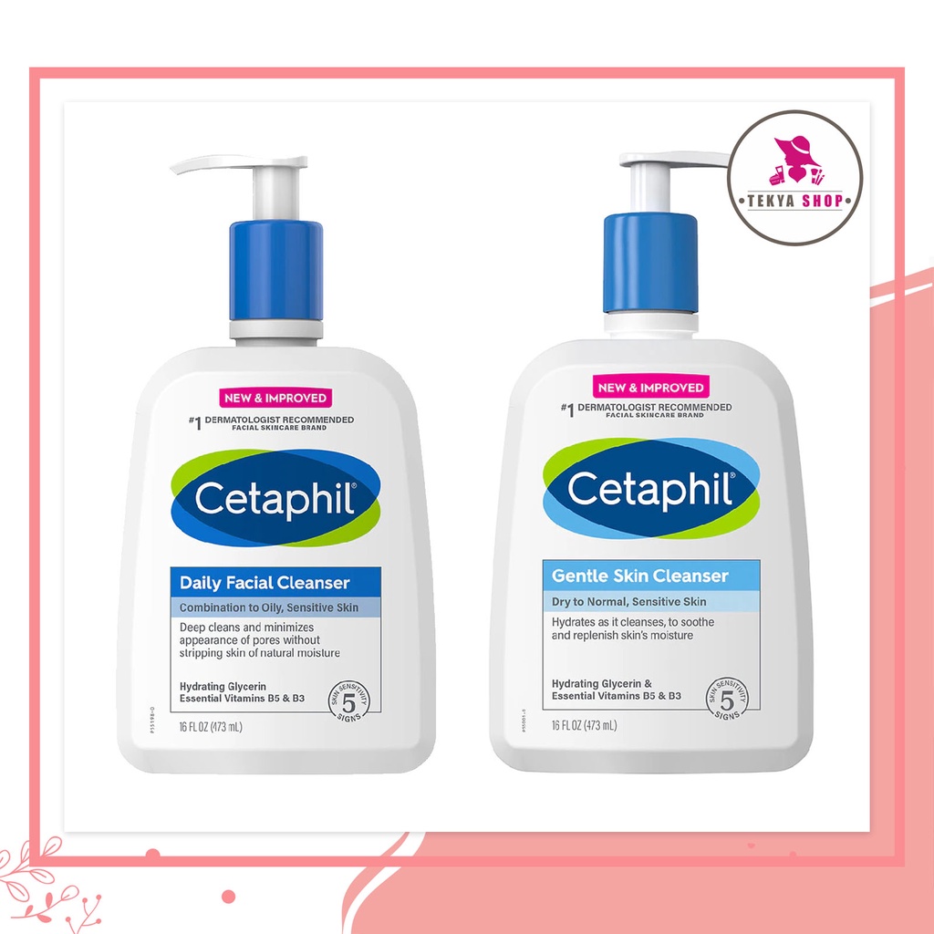 Original Cetaphil Cleanser (Daily Facial Cleanser, Gentle Skin Cleanser), 8 & 16 fl oz US