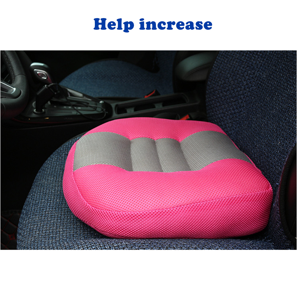 Driver Booster seat car seat Cushion,Angle Lift Seat Cushions,Effectively Increase The Field of View by 12cm,for Car Office,Home Car Booster Seat Cushion Heightening Height Boost Mat Pink 