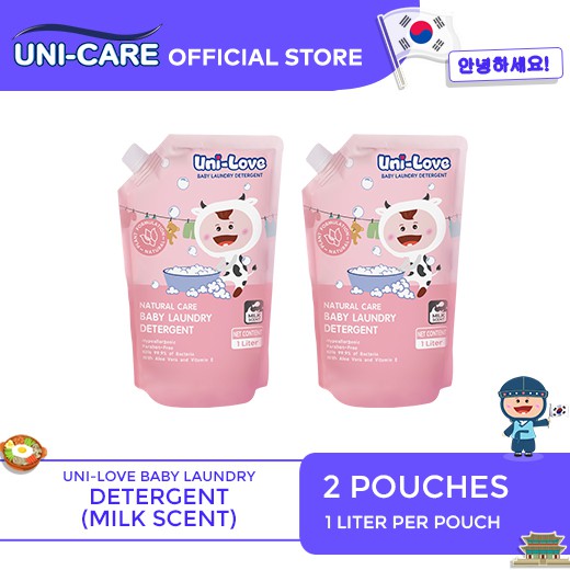 UniLove Baby Laundry Detergent 1L (Milk Scent) Pack of 2 Shopee