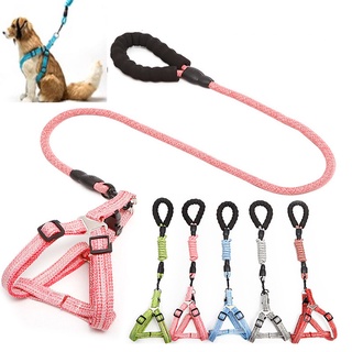 pet dog harness no pull adjustable dog leash vest classic running leash nylon strap