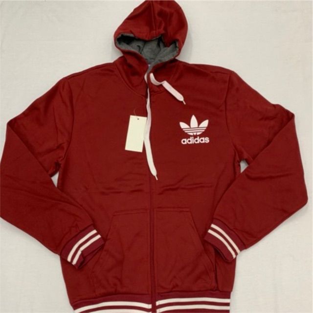 red adidas mens hoodie