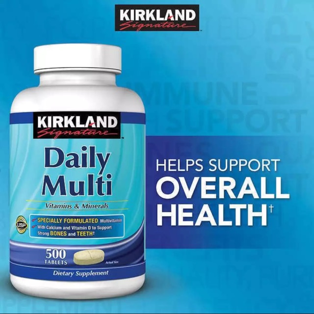 Kirkland Daily Multi Vitamins and Minerals 500 tablet Shopee Philippines