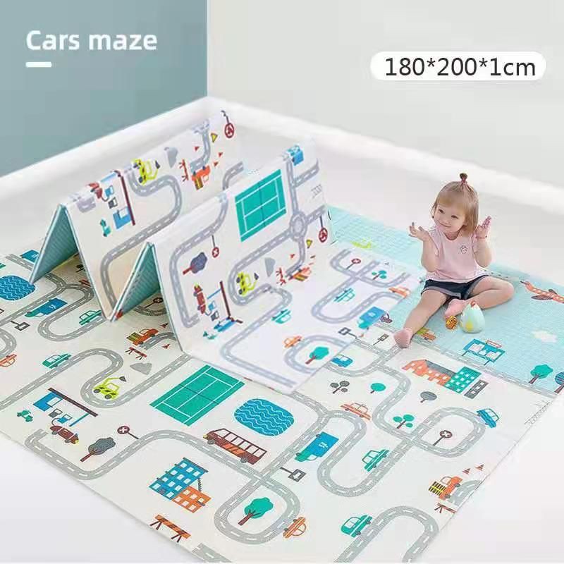 Baby size180X200cm(Two sides )Blanket Carpet Floor Mat Play Mat Soft