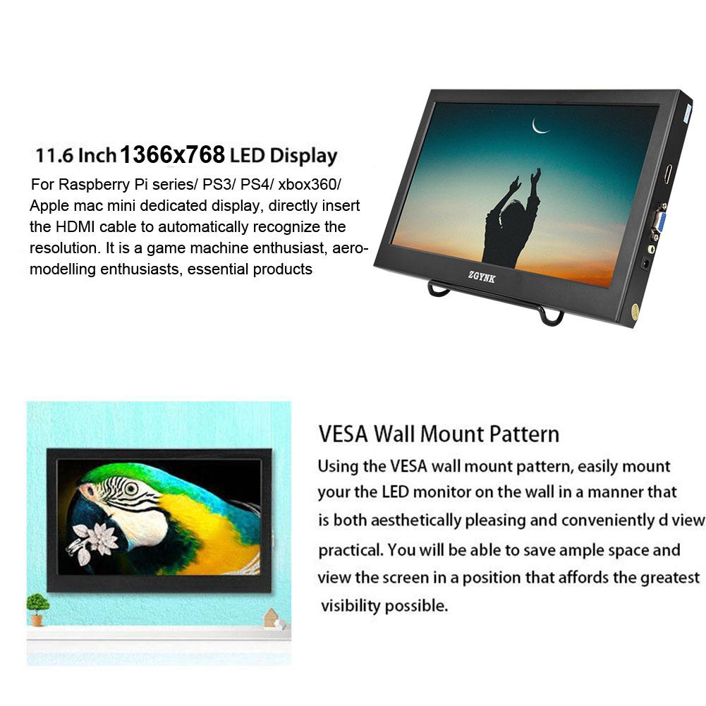 Hdmi 6 1366x768 Monitor Portable Inch Ps3 4 Pi Screen For Shopee Philippines