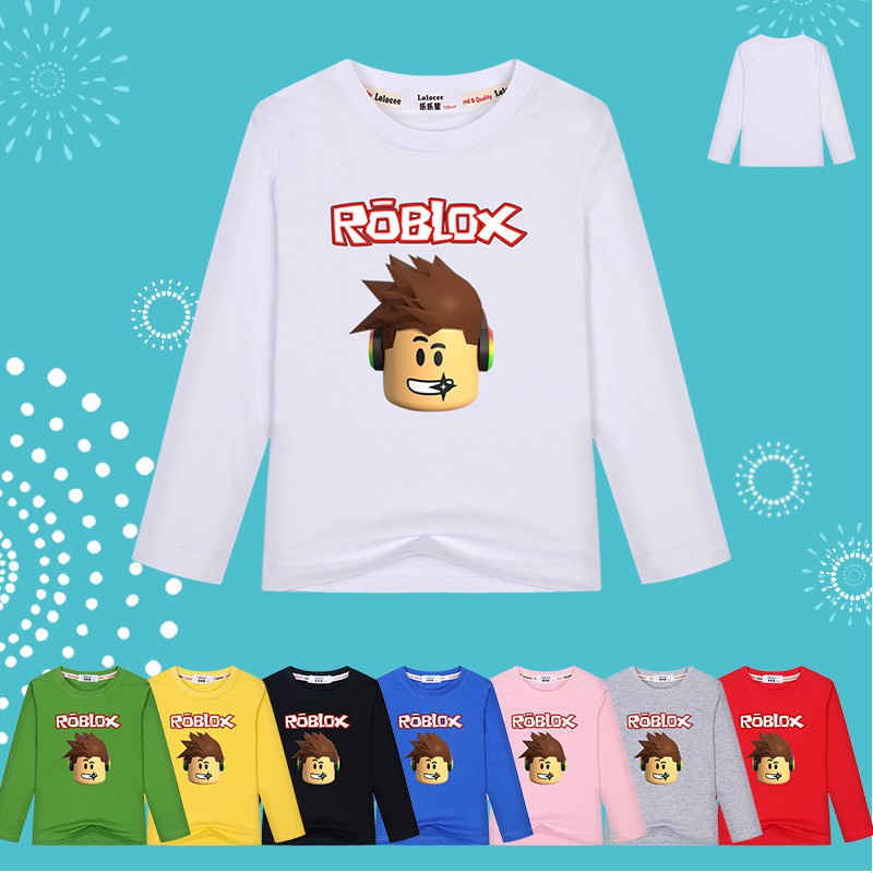 Kid Boys Roblox Long Sleeve T Shirt Cartoon Game Tee Costume Shopee Philippines - 2019 kids roblox tees tops clothes children 3d games print t shirt clothing for boys girls summer tshirt costume baby t shirt dx107 j190427 from