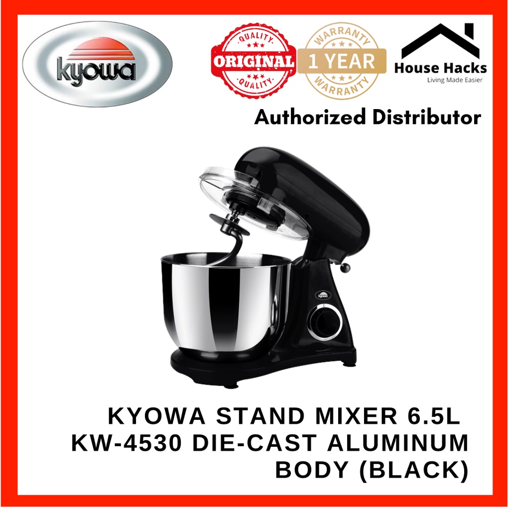 Kyowa Stand Mixer 6.5 liters KW4530 DieCast Aluminum Body (Black
