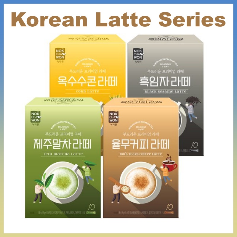 [NOKCHAWON] Korean Latte Series 10sticks / Yulmu Job's tears coffee