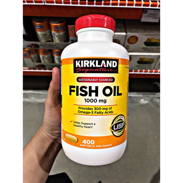 Kirkland Signature Fish Oil 1000mg (400 soft gels) Shopee Philippines