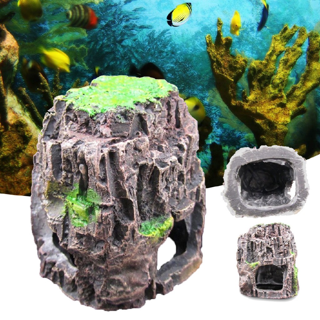 Fantasy Aquarium Fish Tank Ornament Rockery Hiding Cave Decoration