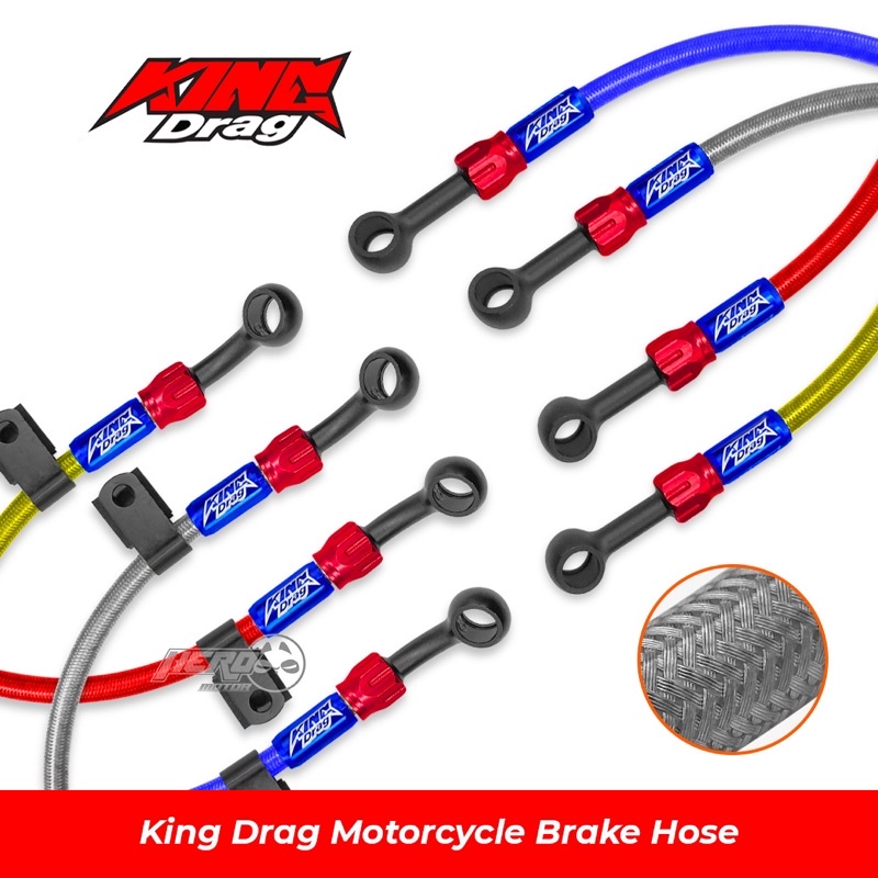 KING DRAG Brake Hose 96CM 56CM Disc Caliper Hose Universal Made in
