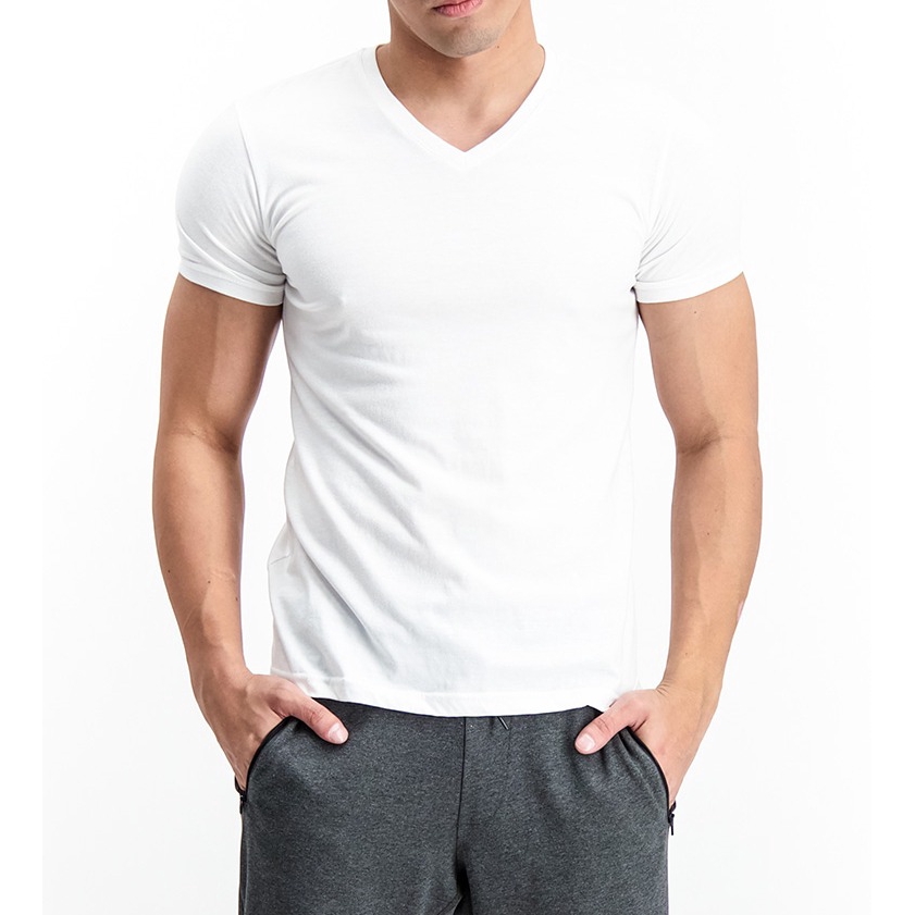 BENCH/ V Neck Undershirt (Japan Fit) - White | Shopee Philippines