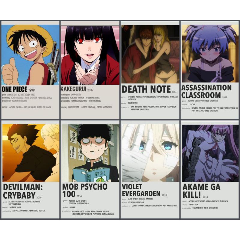 Poster Anime Minimalist Poster Shopee Philippines