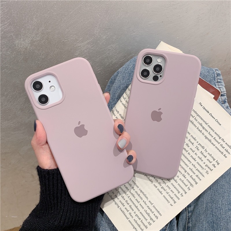 Lavender Purple Full Coverage Iphone Iphone 12 13 13 Pro Max 12 Pro Max 11 Pro Max Xs Max Xr 7 8plus 8liquid Silicone Phone Case Shopee Philippines