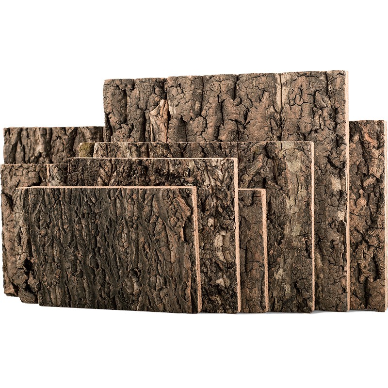 [sapien] Landscaping Background Board Plate Oak Bark For Pet Tank 