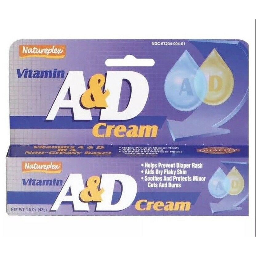 Natureplex vitamin a and d cream a d ointment diaper rash cream made in