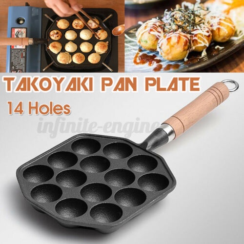 in alluminio antiaderente polpo palla Maker con 12 fori strumenti di cottura 12 cavità Takoyaki Grill Pan 