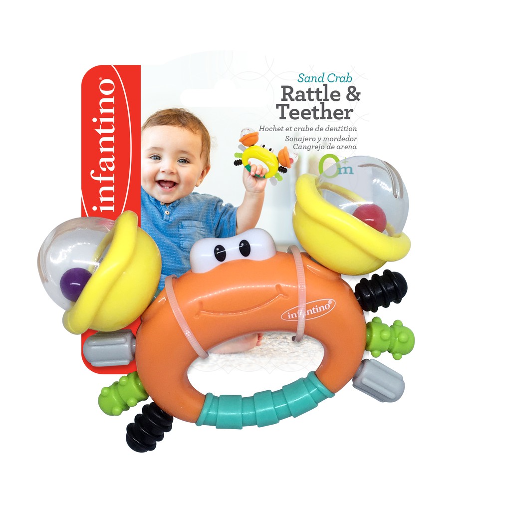 infantino rattle teether