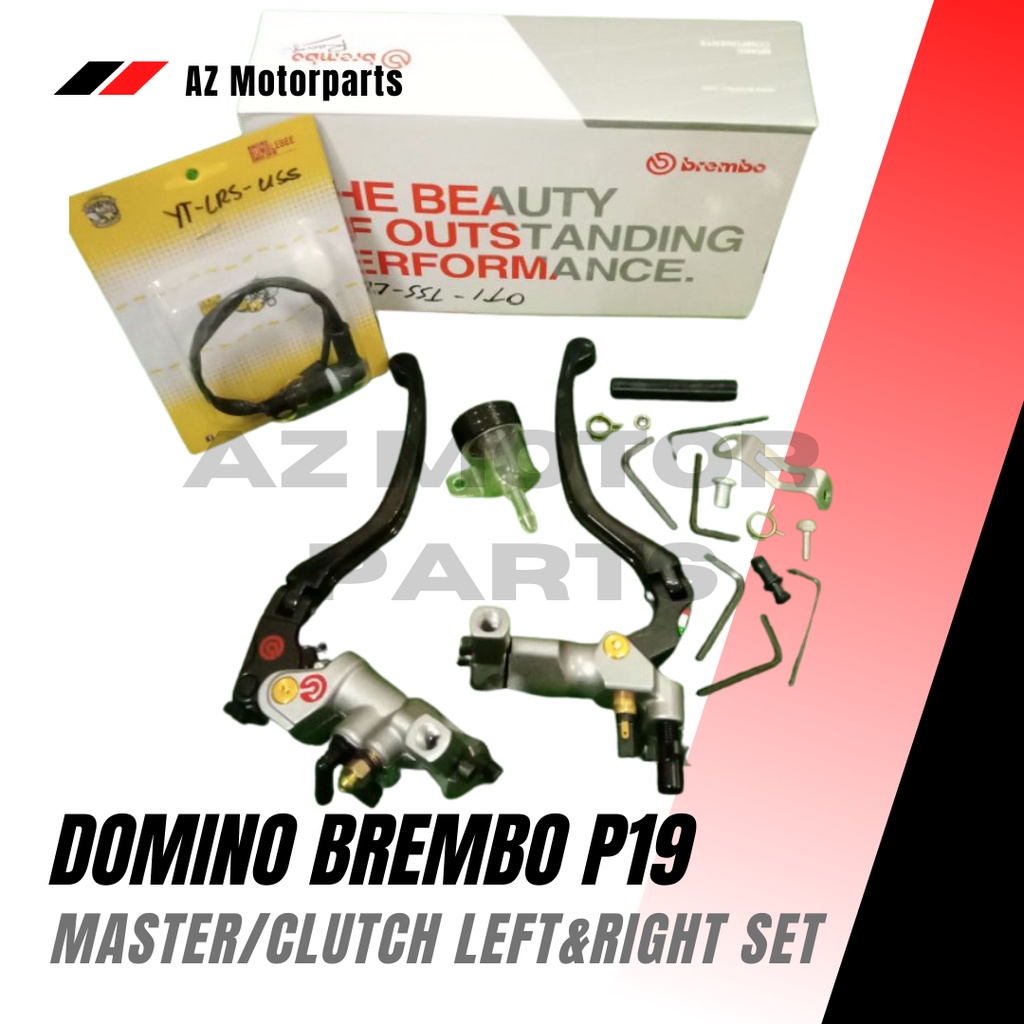 memory cardDomino Brembo P19 Master/clutch left&right set w/ side