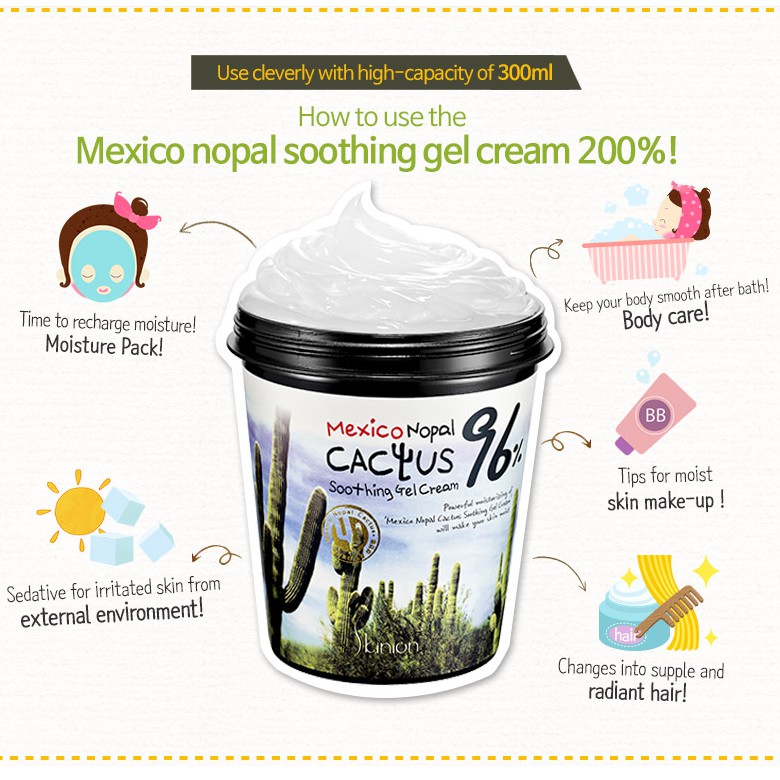 Skinion Mexico Nopal Cactus Soothing Gel Cream Shopee Philippines