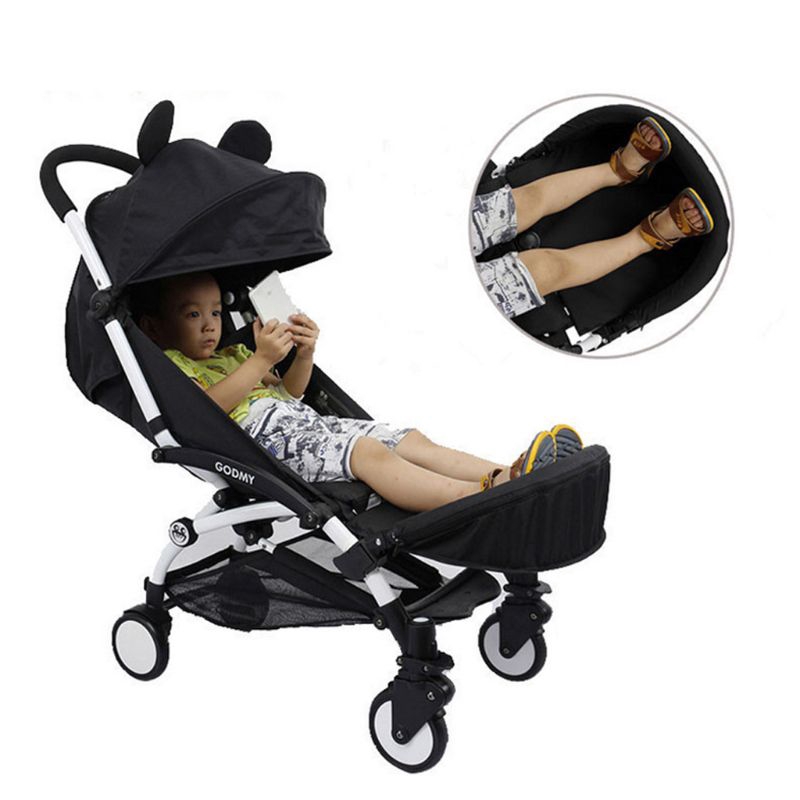 stroller leg rest extension