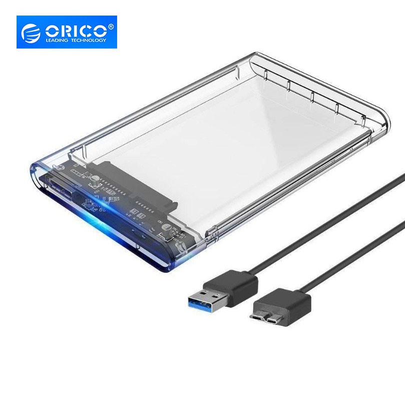 ORICO 2139U3 2.5 inch Clear USB 3.0 Hard Drive Enclosure (Hard drive is