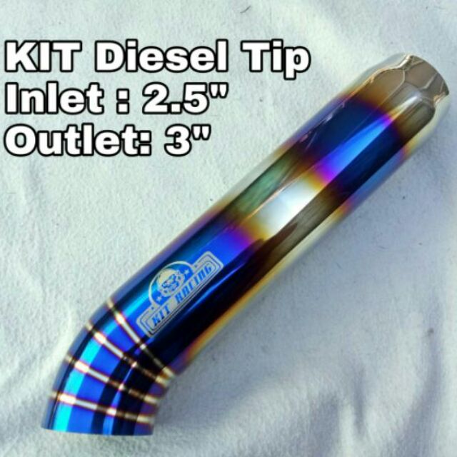 Kit Racing Titanium Burnt Diesel Tip Thailand Thai Concept Muffler tip