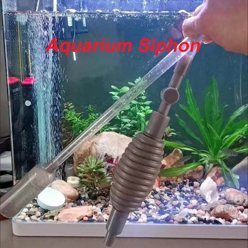AQUARZOO Aquarium Siphon, Fish Tank Gravel Cleaner Kit for Aquarium