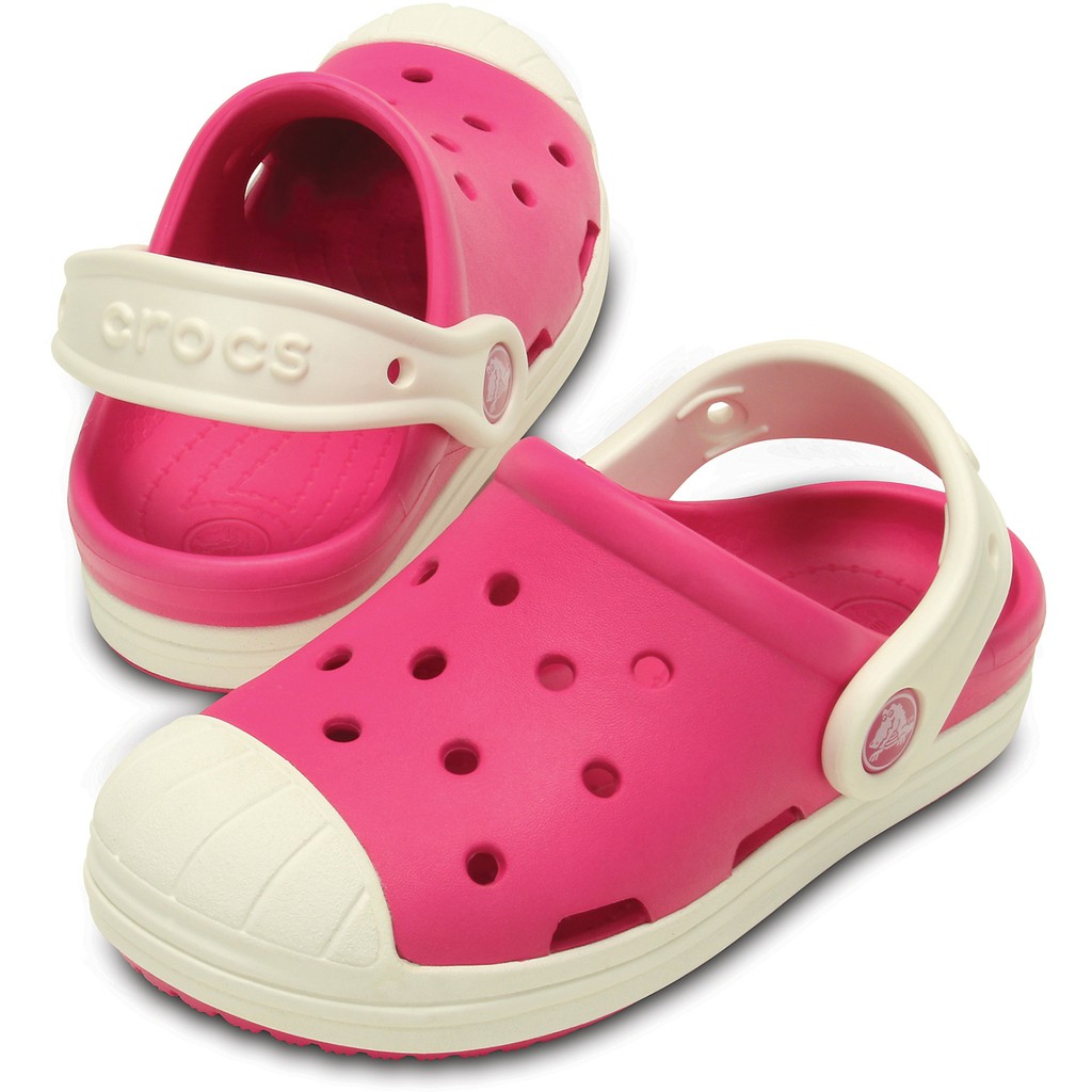 pink crocs for kids