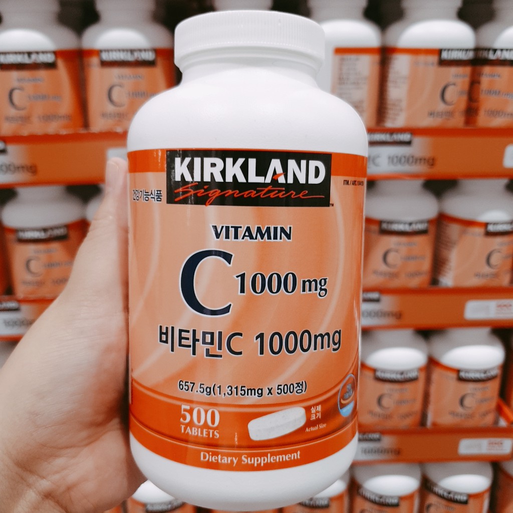 Kirkland Vitamin C With Rose Hips 1000 Mg 500 Tablets Korea Version Expiration 23 Shopee Philippines