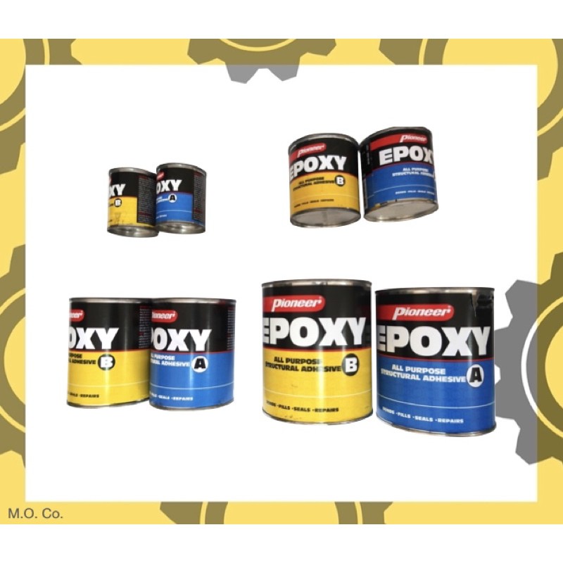 Pioneer Epoxy All Purpose Structural Adhesive A and B (1/4 Pint, 1/2