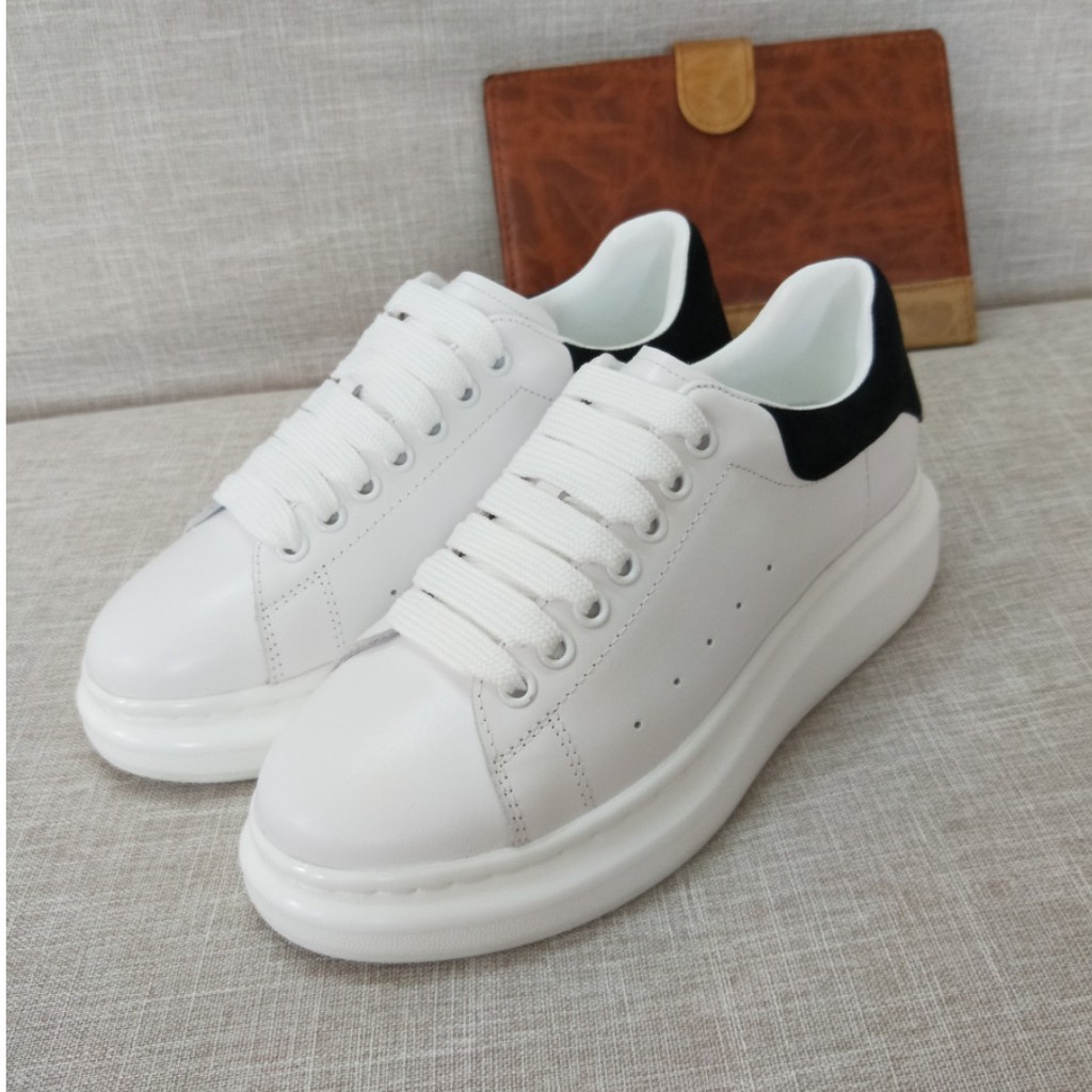 alexander mcqueen white black sneakers