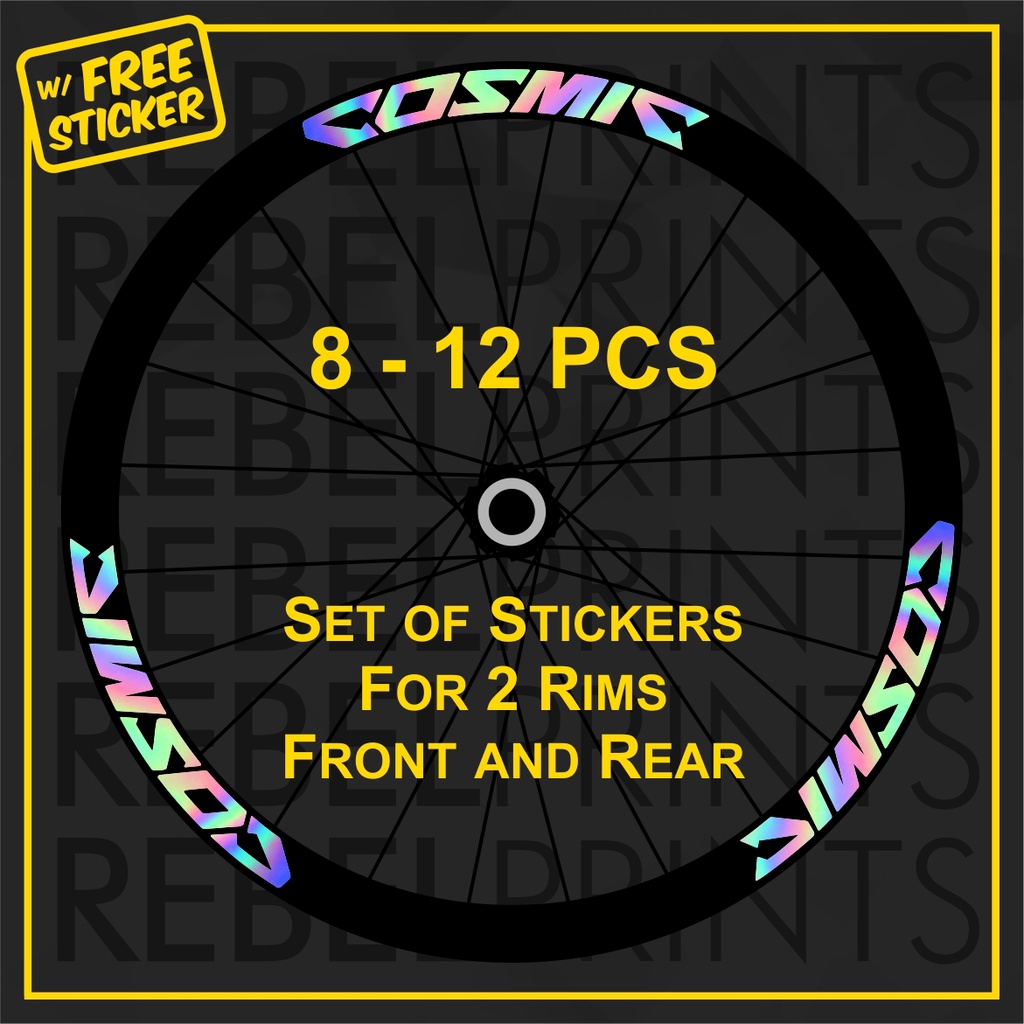 Mavic Cosmic 8 Or 12 Pcs 700c 30mm Holographic Oil Slick Wheel Rim