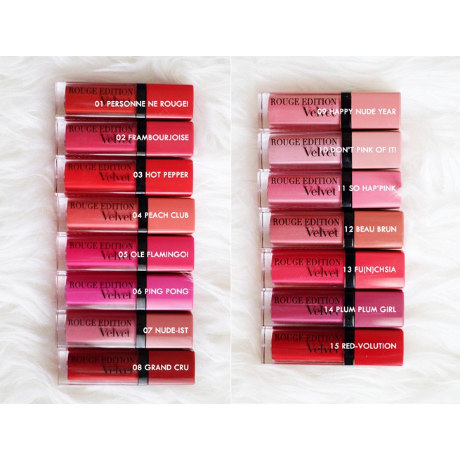 Bourjois Rouge Edition Velvet Lipstick Original | Shopee Philippines