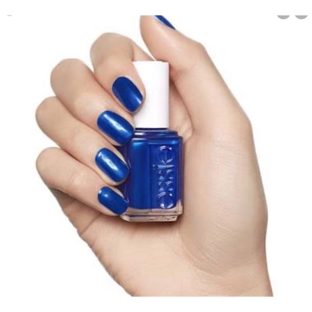 blue nail polish